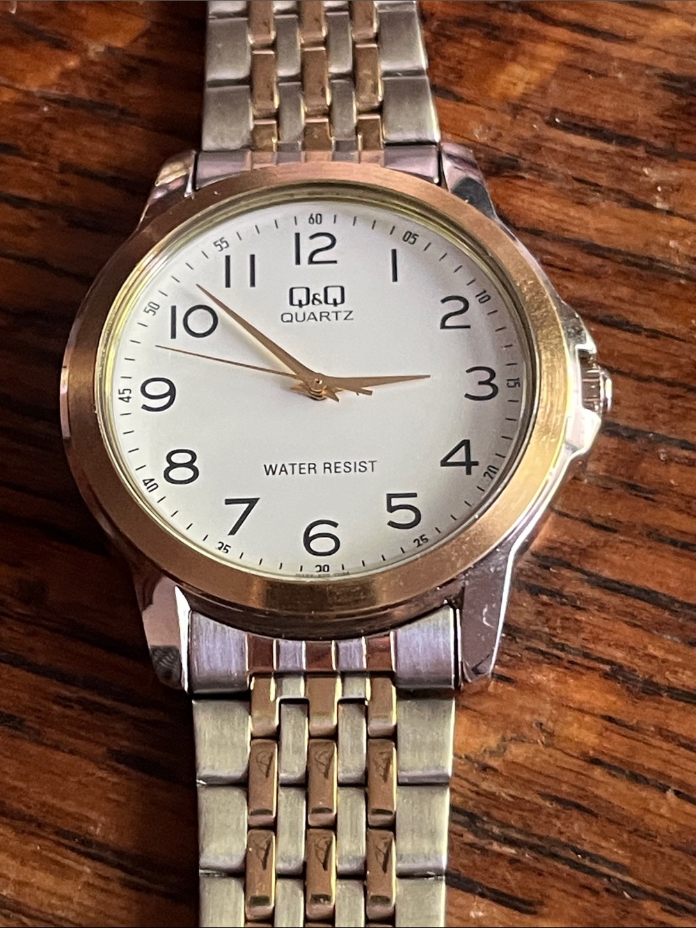 Men’s Two-Tone Stainless Steel Quartz Watch - Gold & Silver